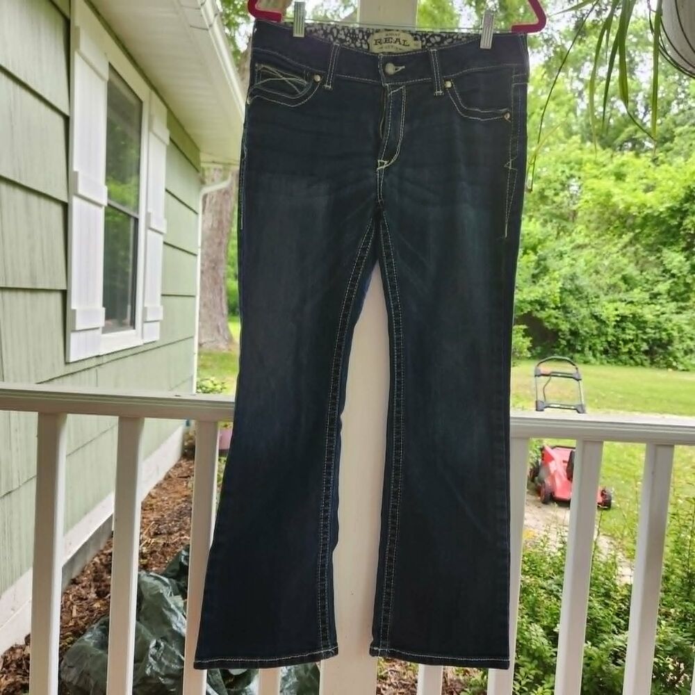 Ariat R.E.A.L Denim Jeans Low rise Boot Cut Jeans 32S women's